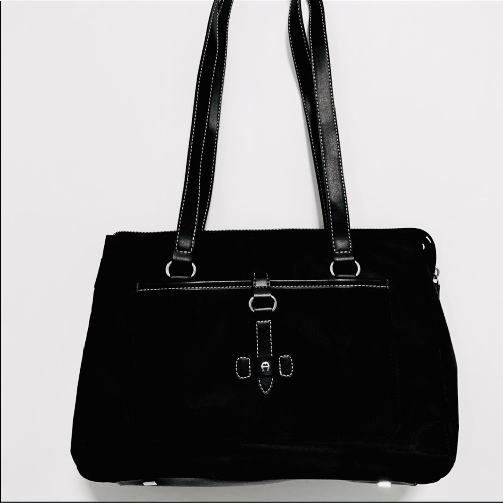Etienne Aigner nylon & leather handbag